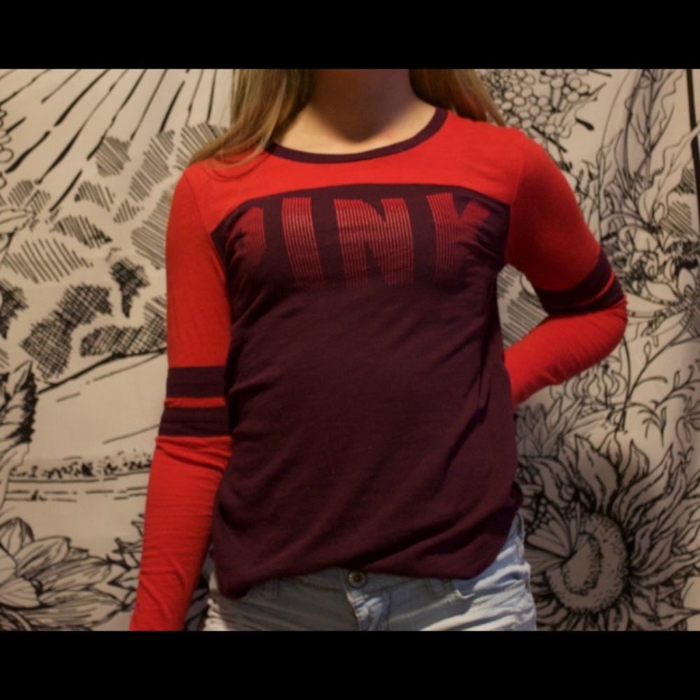 VS PINK Logo Ombré Top